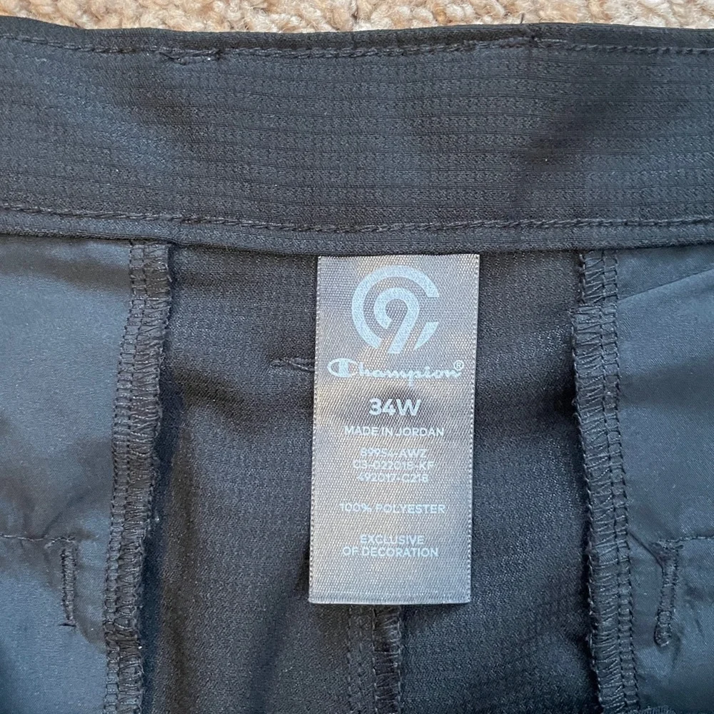 Champion Black Patterned Athletic Shorts Size 34W‎